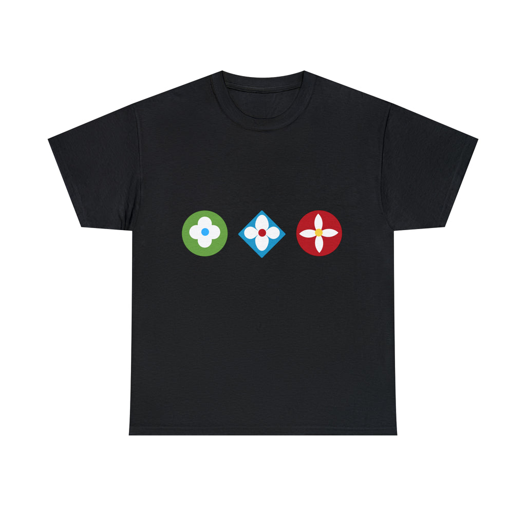  Groove Collection Trilogy of Icons with Red Unisex Relaxed Fit Heavy Cotton Tee, Gender Neutral Shirt T-ShirtBlack5XL