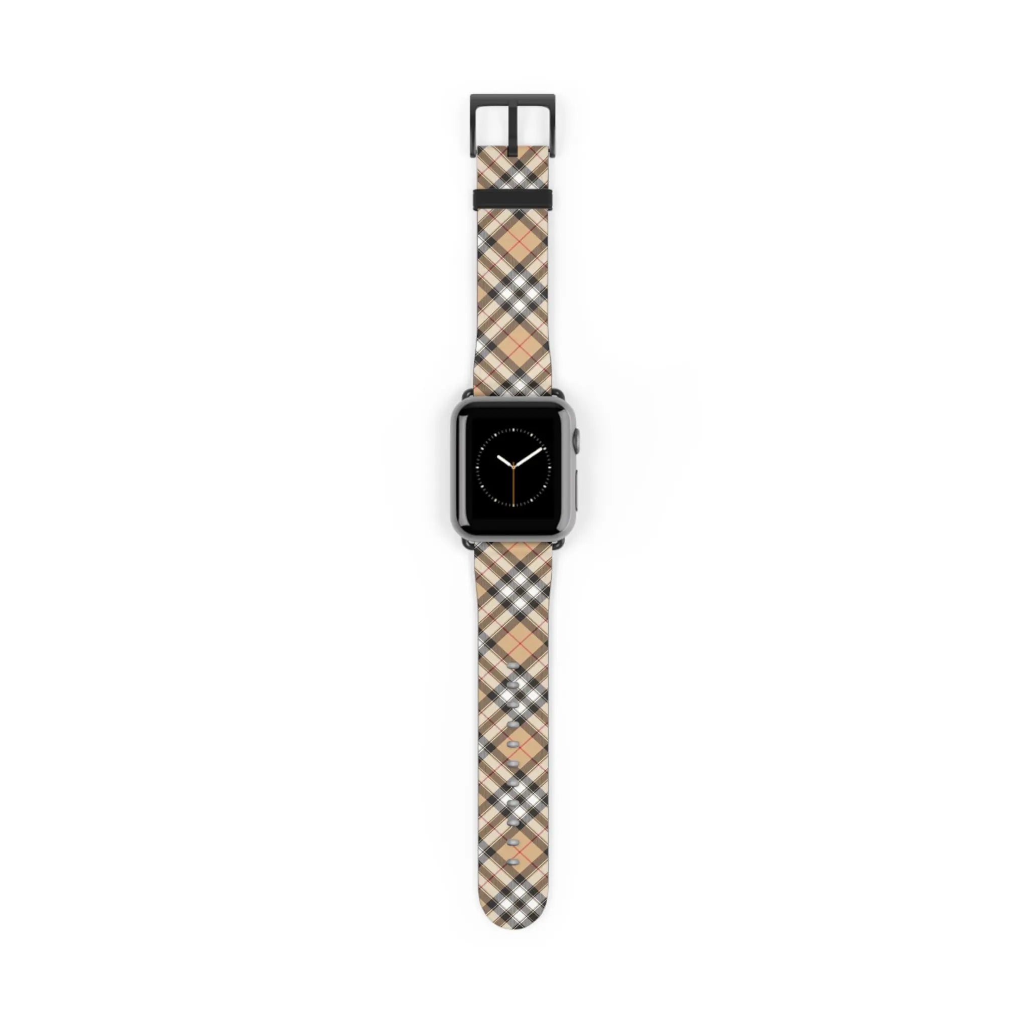  Copy of Casual Wear in Beige Plaid Watch Band for Apple Watch Accessories38-41mmBlackMatte