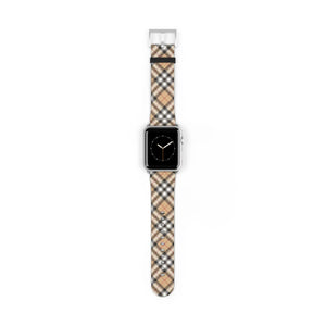  Copy of Casual Wear in Beige Plaid Watch Band for Apple Watch Accessories42-45mmSilverMatte