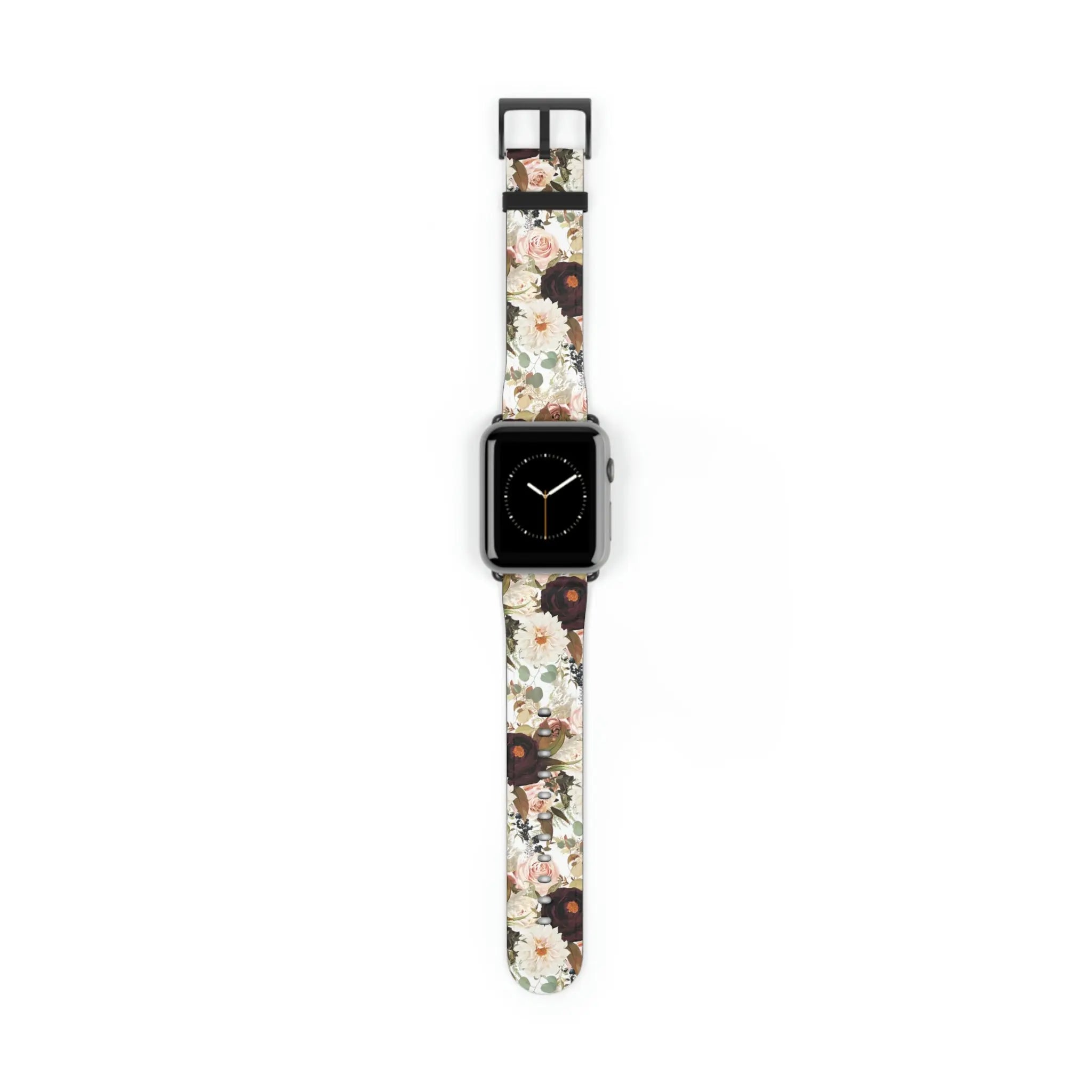  BOHO Stay Wild (Dark Bloom) White Watch Band for Apple Watch Watch Bands42-45mmBlackMatte