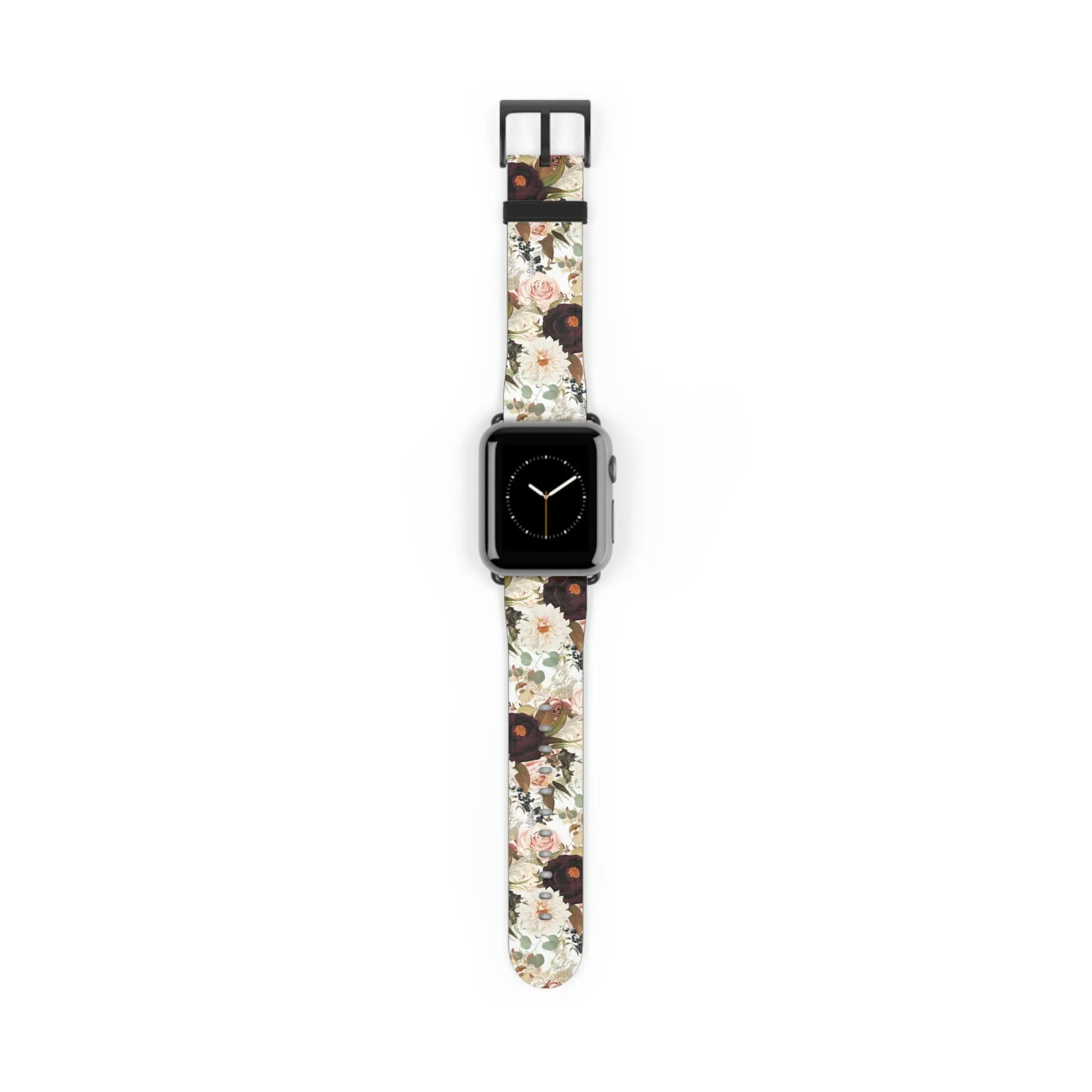  BOHO Stay Wild (Dark Bloom) White Watch Band for Apple Watch Watch Bands38-41mmBlackMatte