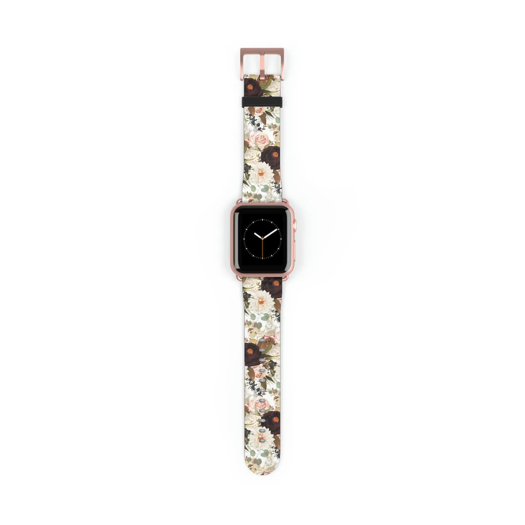  BOHO Stay Wild (Dark Bloom) White Watch Band for Apple Watch Watch Bands38-41mmRoseGoldMatte