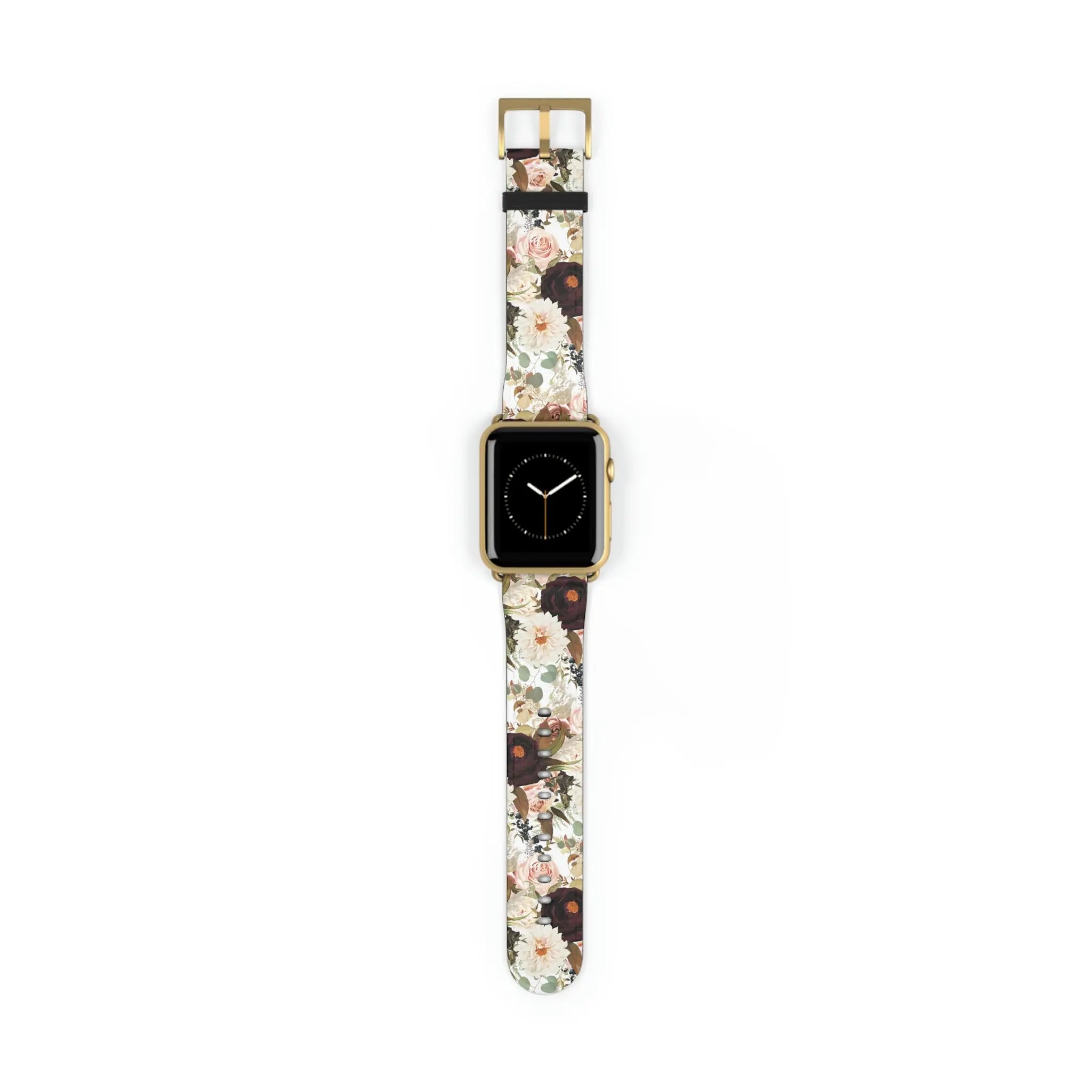  BOHO Stay Wild (Dark Bloom) White Watch Band for Apple Watch Watch Bands42-45mmGoldMatte
