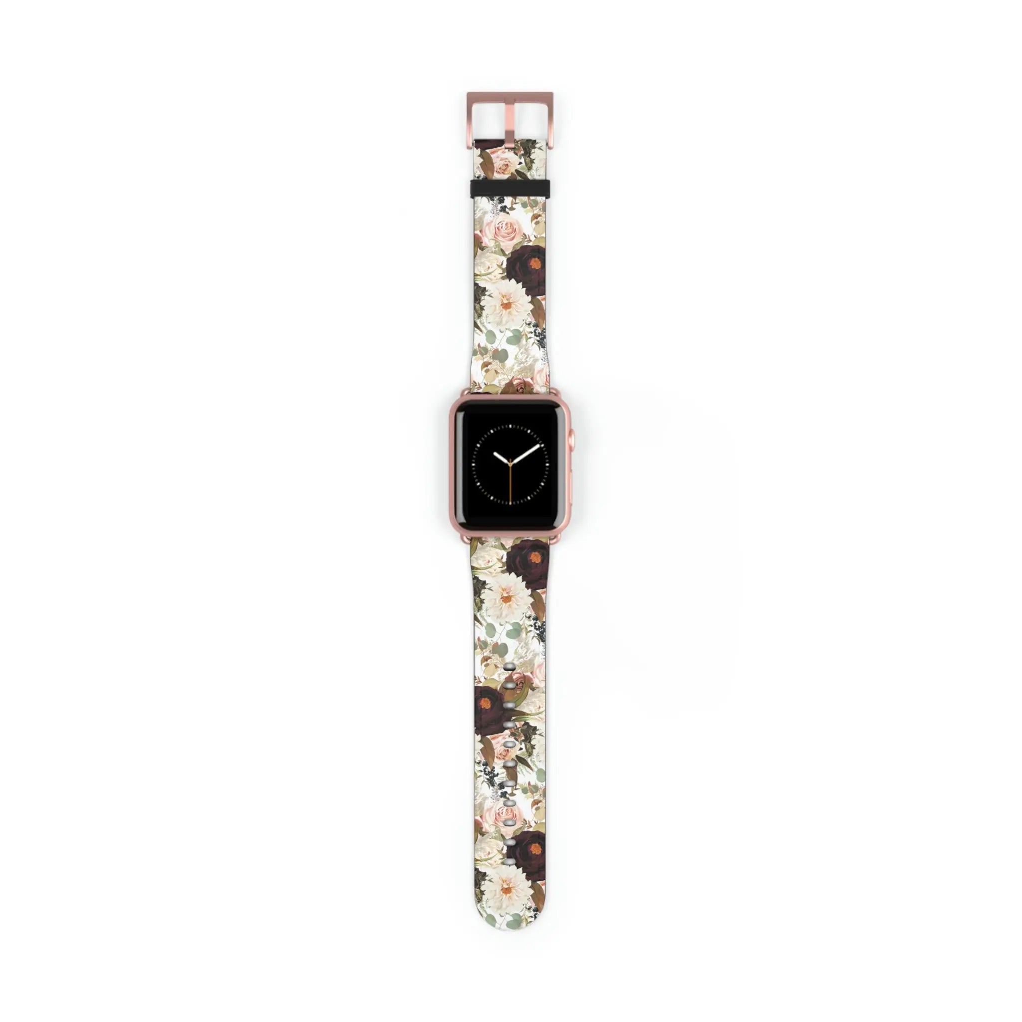 BOHO Stay Wild (Dark Bloom) White Watch Band for Apple Watch Watch Bands42-45mmRoseGoldMatte