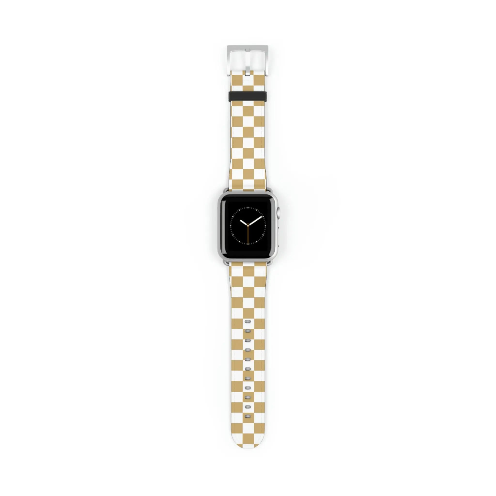  Designer Collection Check Mate (Gold) Watch Band for Apple Watch Accessories38-41mmSilverMatte