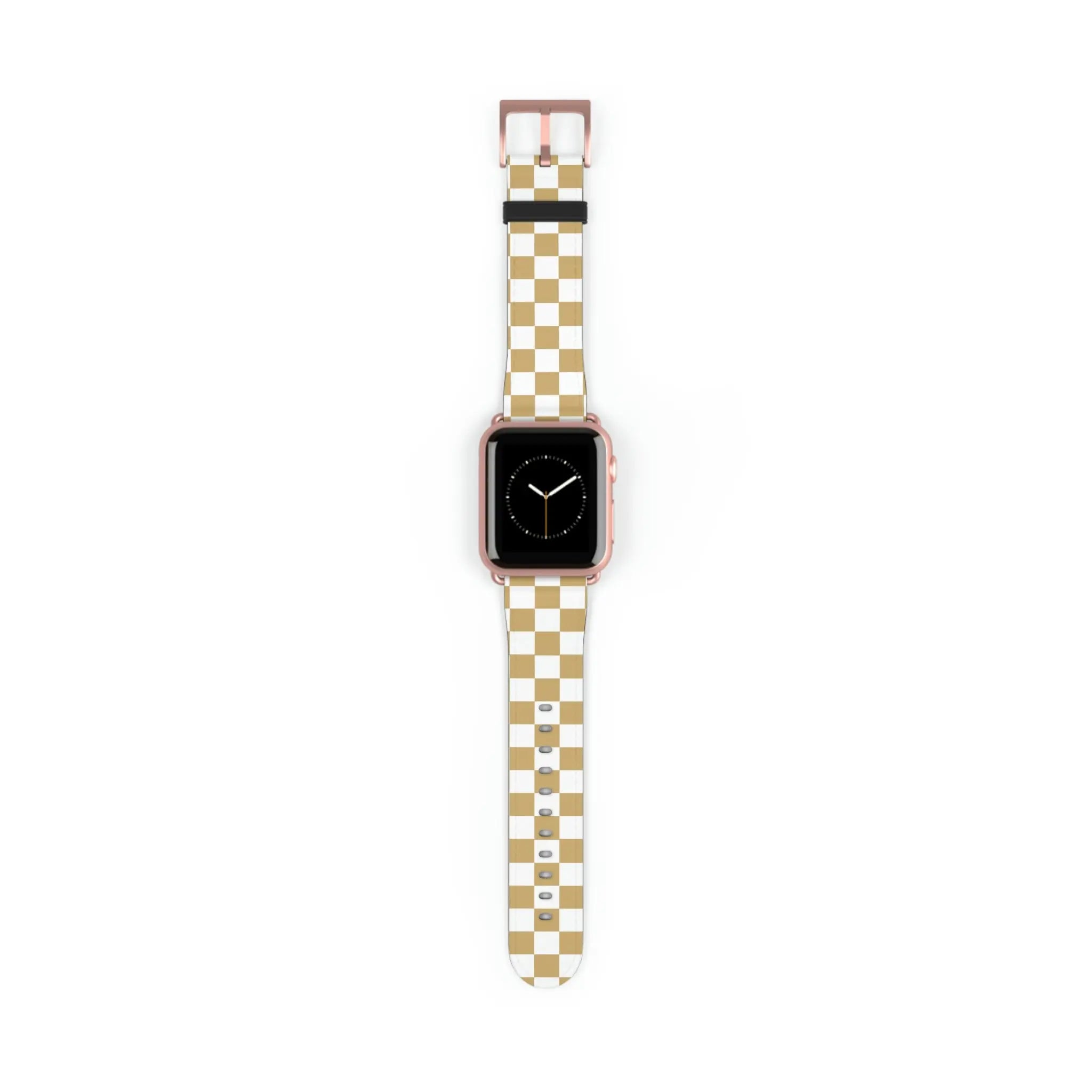  Designer Collection Check Mate (Gold) Watch Band for Apple Watch Accessories38-41mmRoseGoldMatte