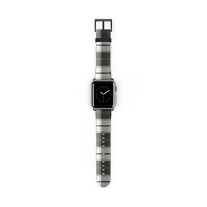  Designer Collection in Plaid (Grey Mix) Apple Watch Band Watch Band38-41mmBlackMatte