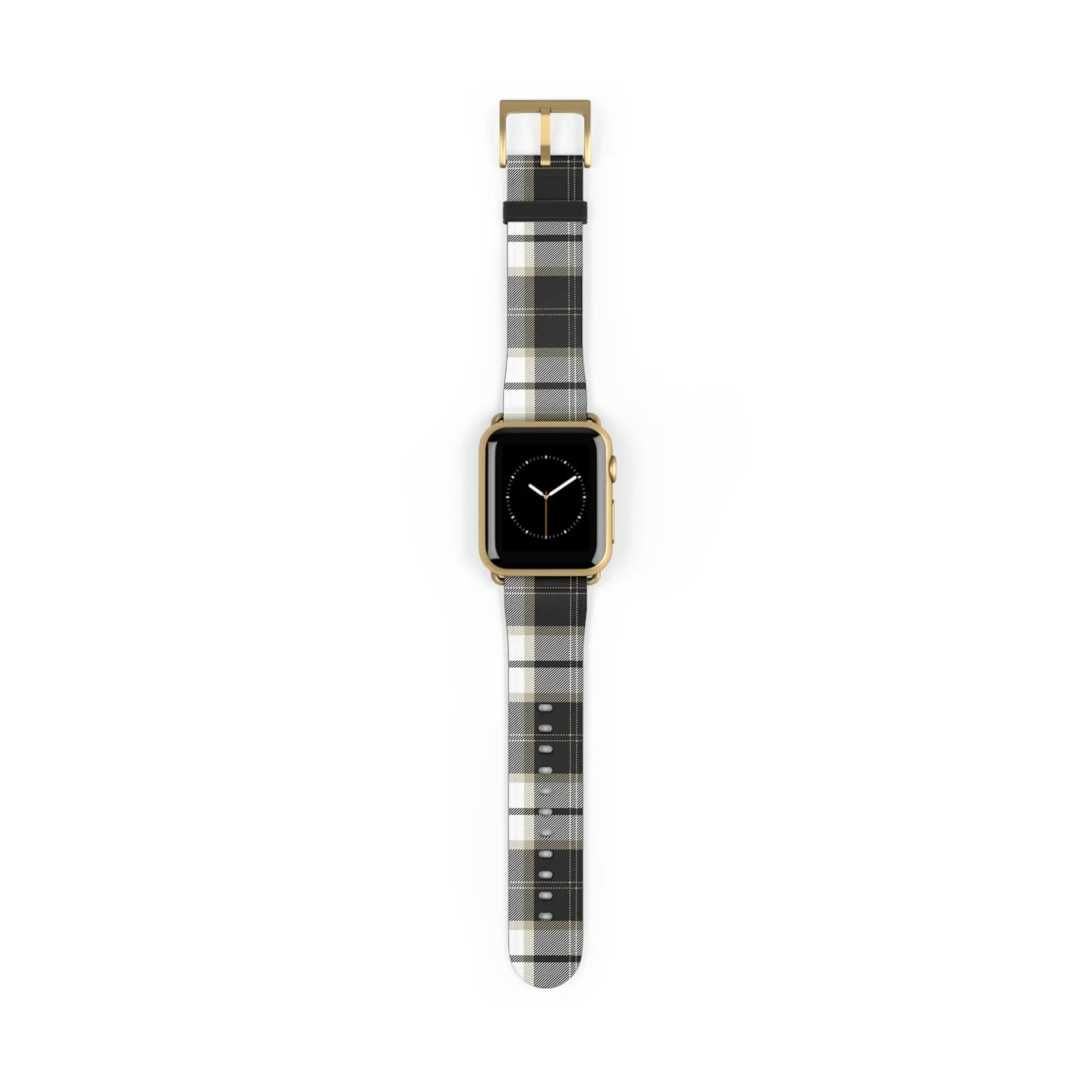  Designer Collection in Plaid (Grey Mix) Apple Watch Band Watch Band38-41mmGoldMatte