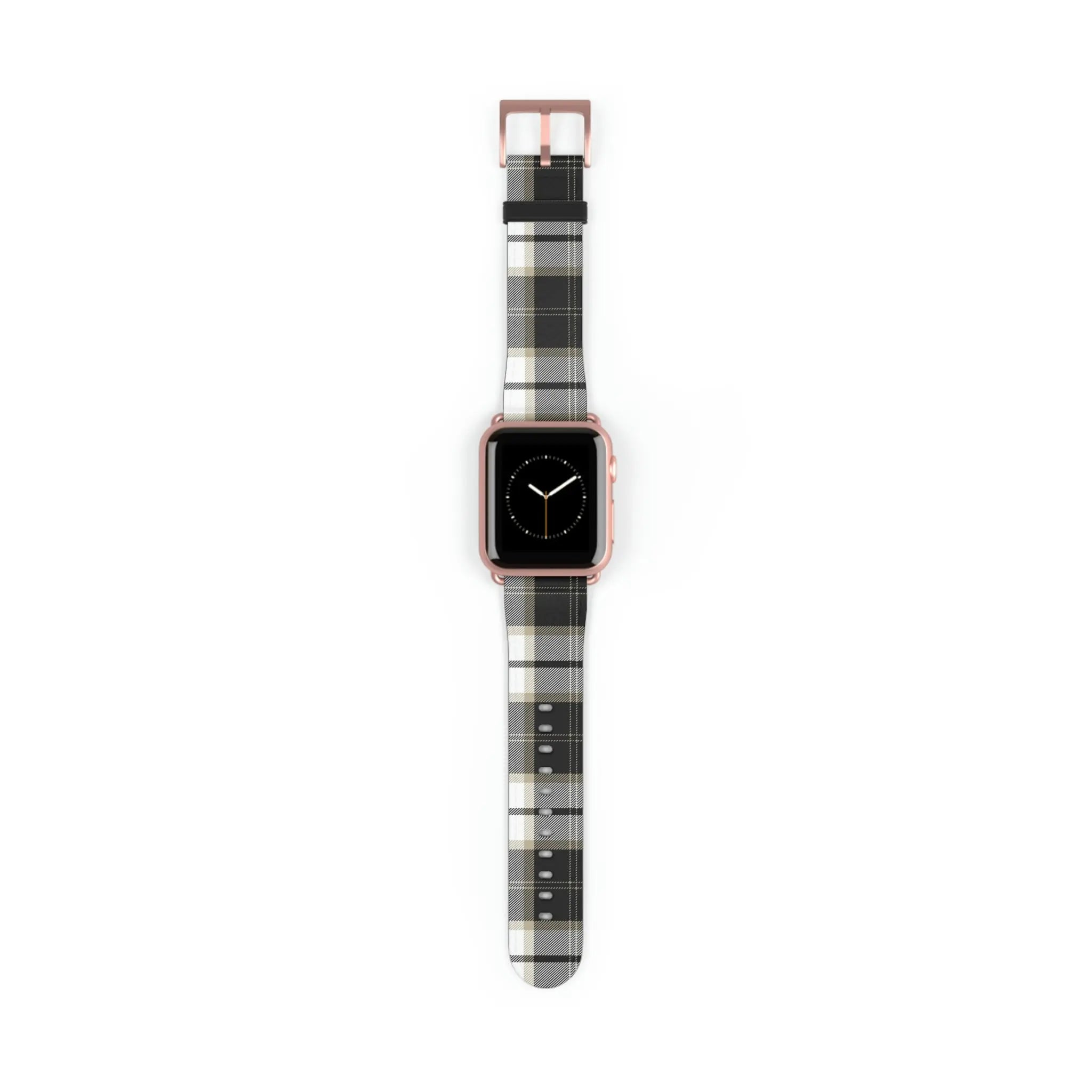  Designer Collection in Plaid (Grey Mix) Apple Watch Band Watch Band38-41mmRoseGoldMatte