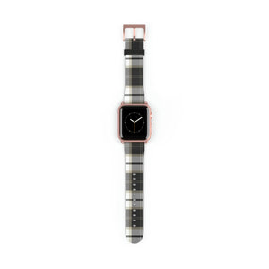  Designer Collection in Plaid (Grey Mix) Apple Watch Band Watch Band38-41mmRoseGoldMatte