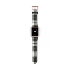  Designer Collection in Plaid (Grey Mix) Apple Watch Band Watch Band42-45mmRoseGoldMatte