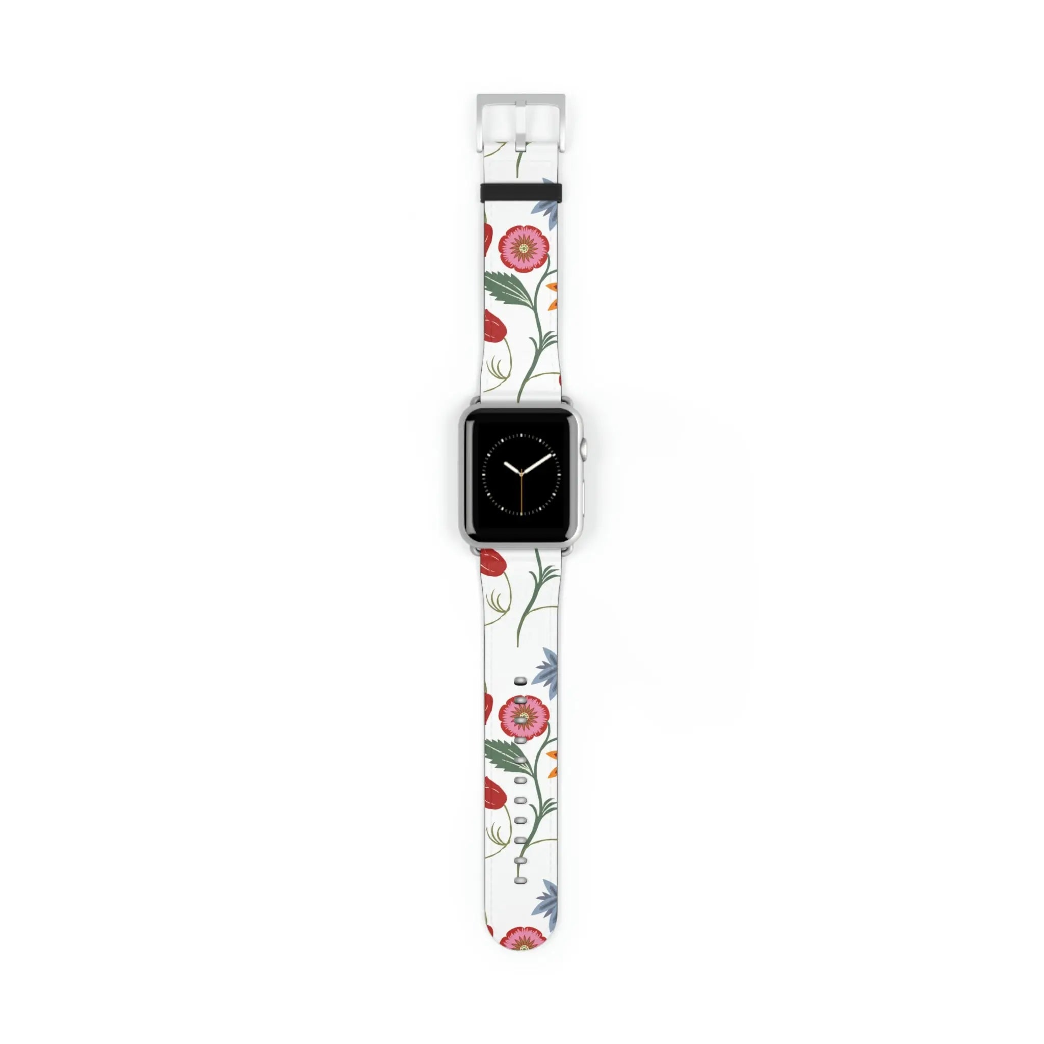  Just Bloom (Wild Flowers) Watch Band for Apple Watch Watch Bands42-45mmSilverMatte