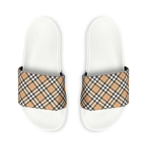 Children's Wear Collection in Plaid Red Stripe Slide Sandals Youth PU Slide Sandals, Kids Sandals, Children Summer Slides Kids Sandals  The Middle Aged Groove