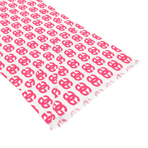 G is for Groove Logo (Hot Pink) Light Scarf Scarves  The Middle Aged Groove