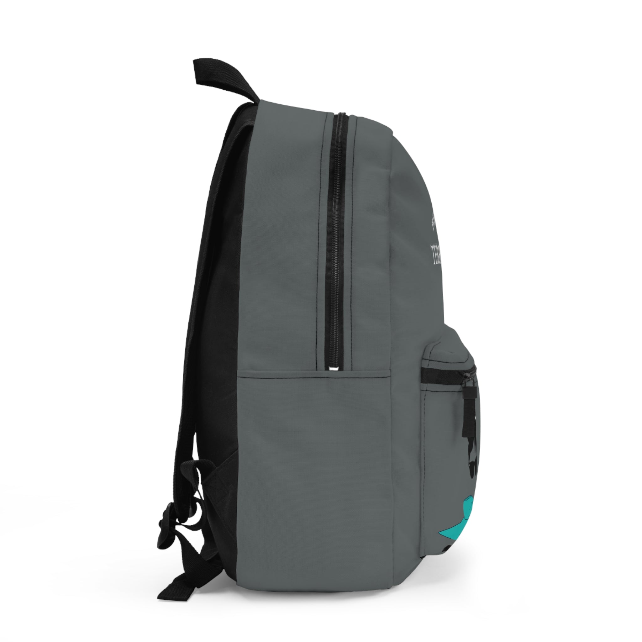 Terrific and Co. (Silhouette + Bow) Grey Backpack, Unisex Backpack Bags  The Middle Aged Groove
