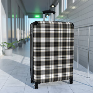 Abby Travel Collection Black and White Plaid Suitcase, Hard Shell Luggage, Rolling Suitcase for Travel, Carry On Bag Bags  The Middle Aged Groove