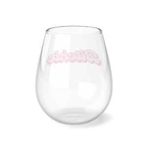 Bitchie (Barbie) Funny Stemless Wine Glass 11.75 oz, Wine Glass, Gift for her, Wine Lover Glass