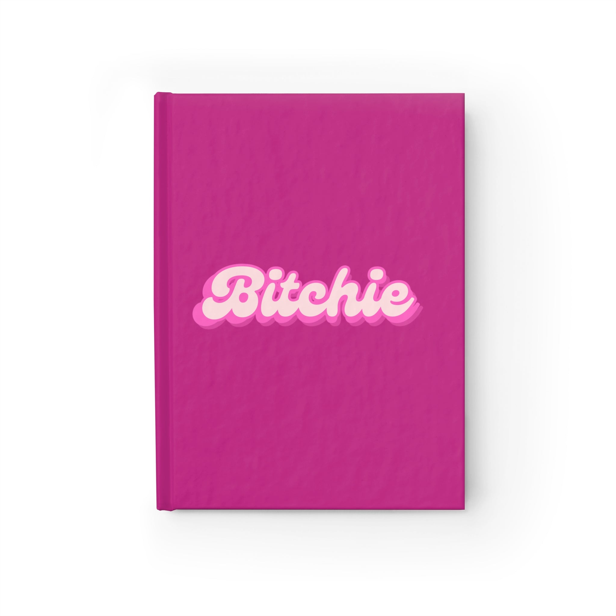  Bright Pink "Bitchie" Journal - Ruled Line, Lined Notebook, Gratitude Journal Paper productsJournal