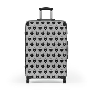 Abby Travel Collection Terrific and Co. (Lock Pattern) Grey Suitcase, Hard Shell Luggage, Rolling Suitcase for Travel, Carry On Bag Bags Large-Black The Middle Aged Groove