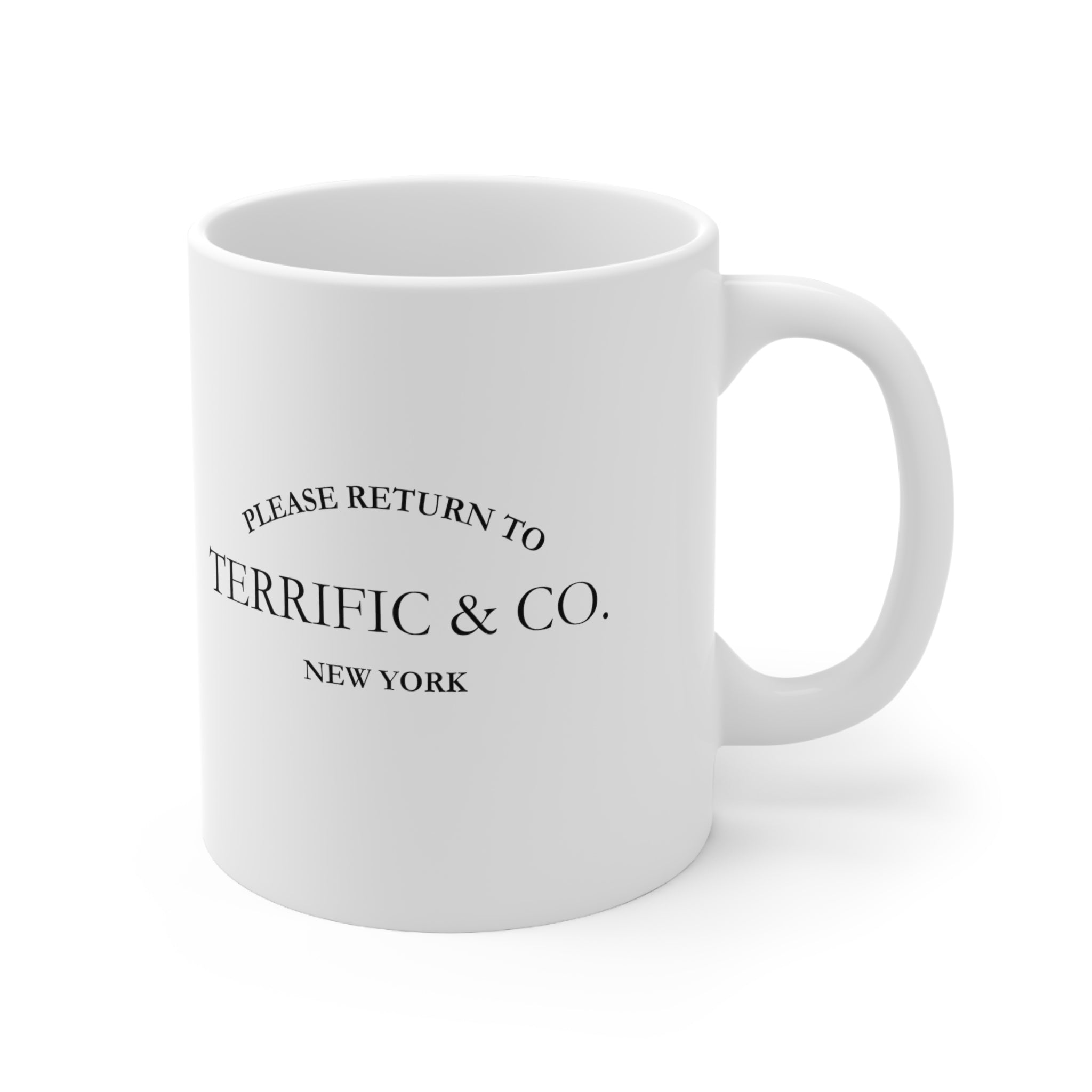 Terrific and Co. (Silhouette + Bow) White 11oz Coffee Mug, Coffee Mug for Her, Gift For Her Mug  The Middle Aged Groove