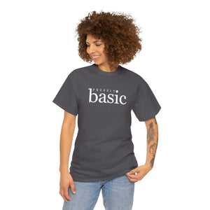  Proudly BASIC Relaxed-Fit Cotton T-Shirt, Female Empowerment Shirt, Cute Graphic T-shirt T-ShirtCharcoal5XL