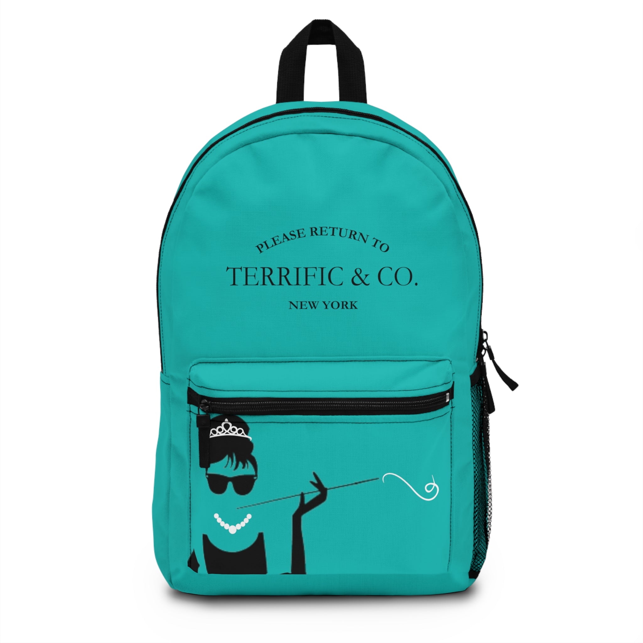 Terrific and Co. (Silhouette) Backpack, Unisex Plaid Backpack Bags One-size The Middle Aged Groove