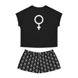 EXPENSIVE and DIFFICULT in Black Women's Two Piece Shorts Pyjama Set, Women's Pyjamas, Bridal PJs