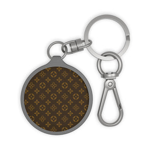 Groove Brown and Gold Icon Keyring Tag, Keyring Holder Accessories One-size-Grey The Middle Aged Groove