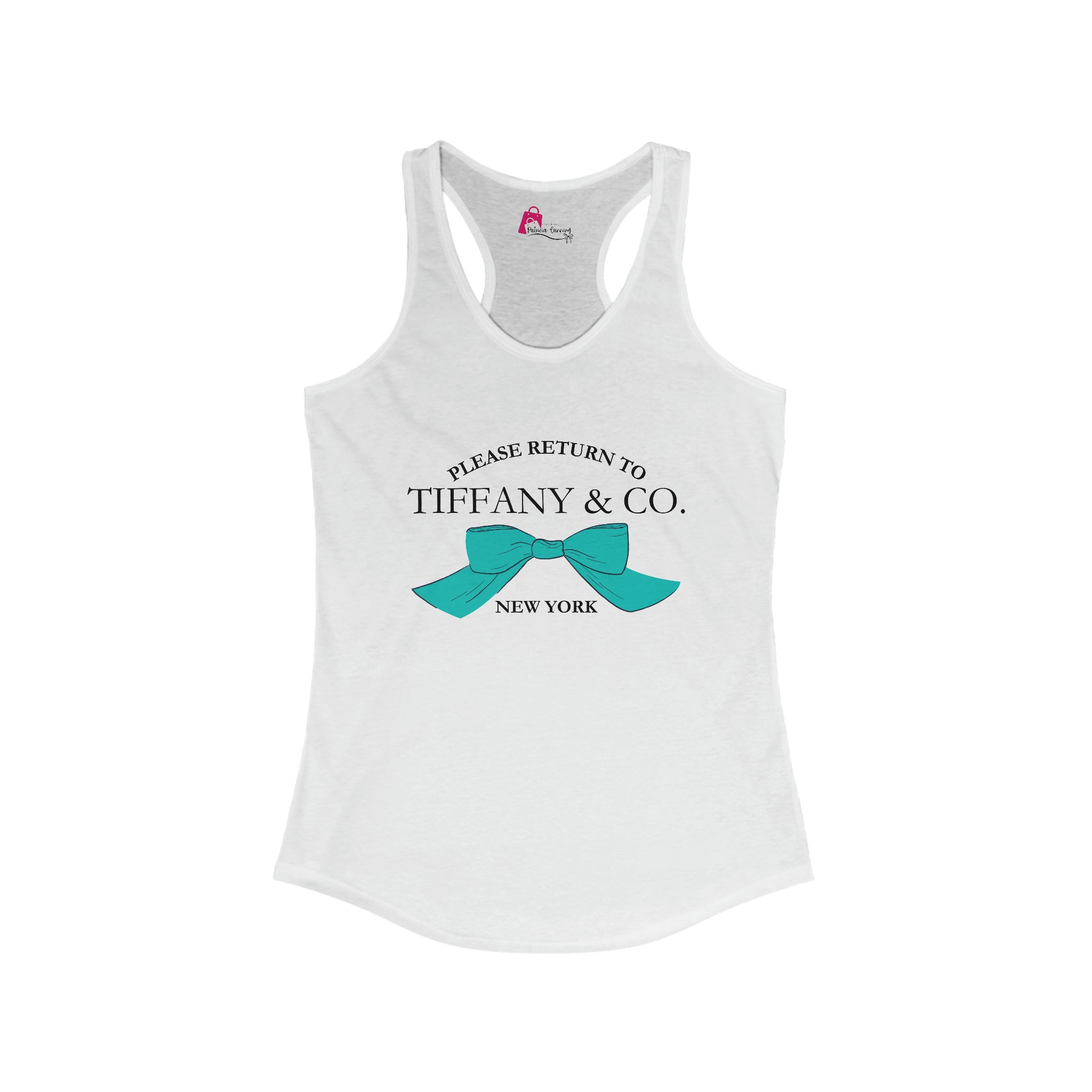 Please Return to Tiffany & Co. (Lock) Women's Ideal Racerback Tank Tank Top  The Middle Aged Groove
