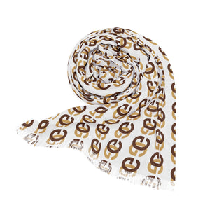 G is for Groove Logo (Gold) Light Scarf Scarves  The Middle Aged Groove