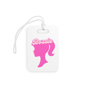  Bossie (Barbie Image) Funny Luggage Tag in white, Barbie Bag Tag, Funny Travel Lover Gift, Gift For Her AccessoriesRectangleOnesize