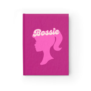 Bright Pink  "Bossie" Journal - Ruled Line, Lined Notebook, Gratitude Journal
