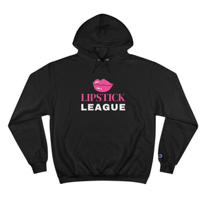 Lipstick League (Pink Lips) Relaxed Fit Champion Hoodie, Boss Babe Hoodie, Beauty Biz Hoodie Black-2XL The Middle Aged Groove