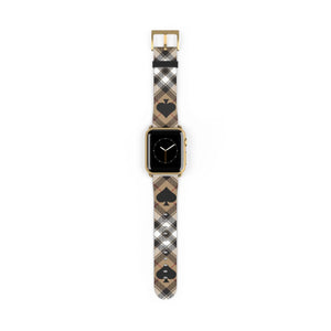  Abby Beige Ace of Spades Apple Watch Band Accessories38-41mmGoldMatte