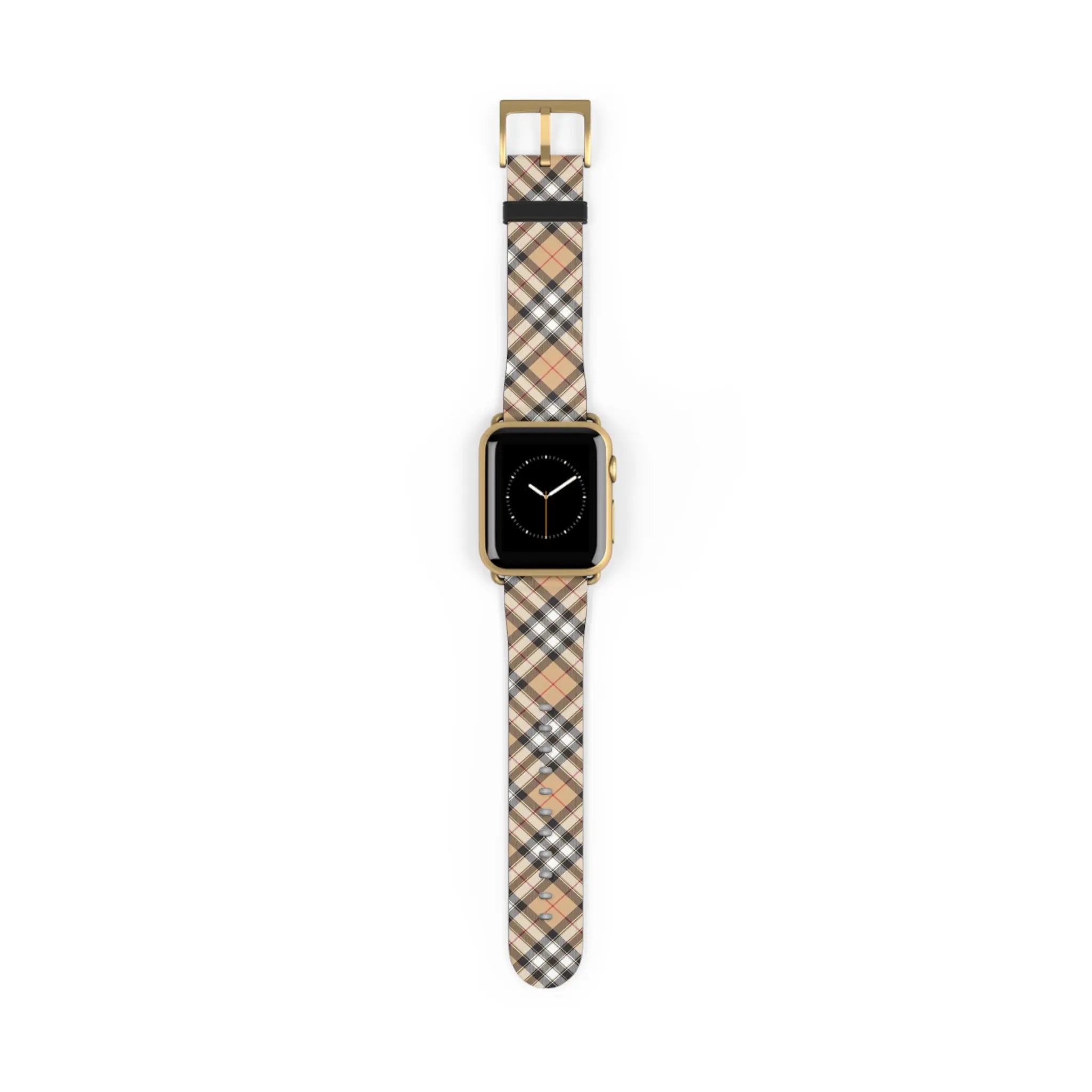  Copy of Casual Wear in Beige Plaid Watch Band for Apple Watch Accessories38-41mmGoldMatte