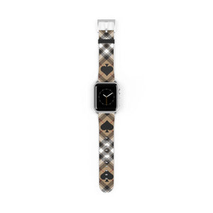  Abby Beige Ace of Spades Apple Watch Band Accessories38-41mmSilverMatte