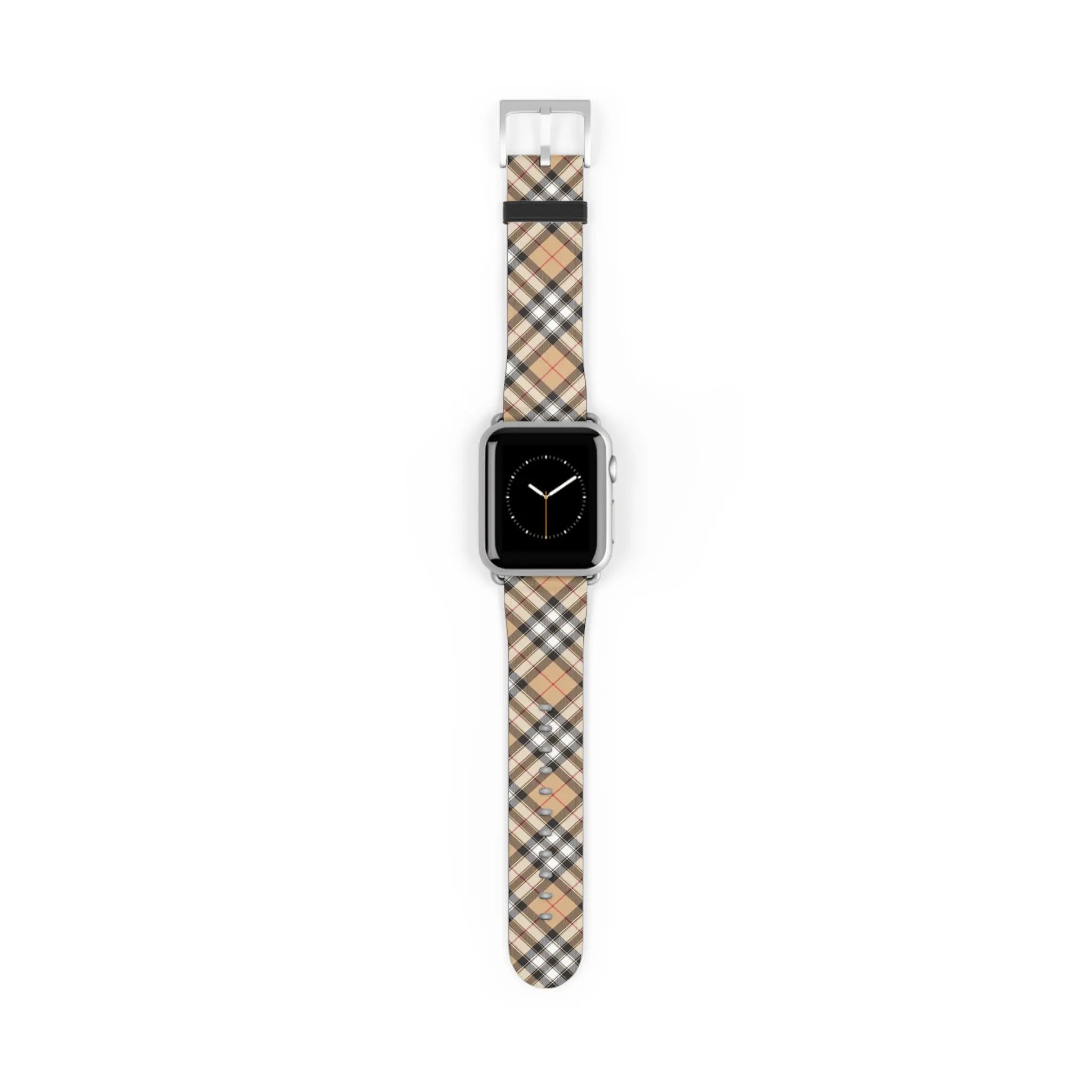  Copy of Casual Wear in Beige Plaid Watch Band for Apple Watch Accessories38-41mmSilverMatte