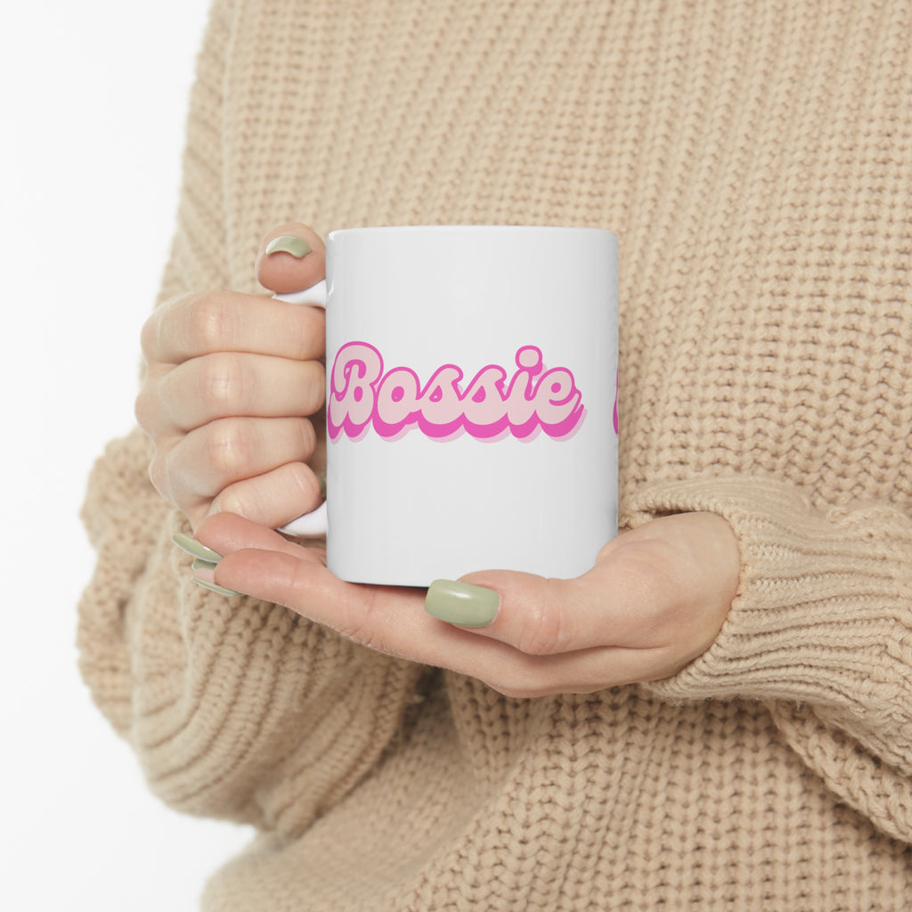  Bossie (Barbie) Funny Female Empowerment White 11oz Coffee Mug, Coffee Mug for Her, Gift For Her Mug11oz