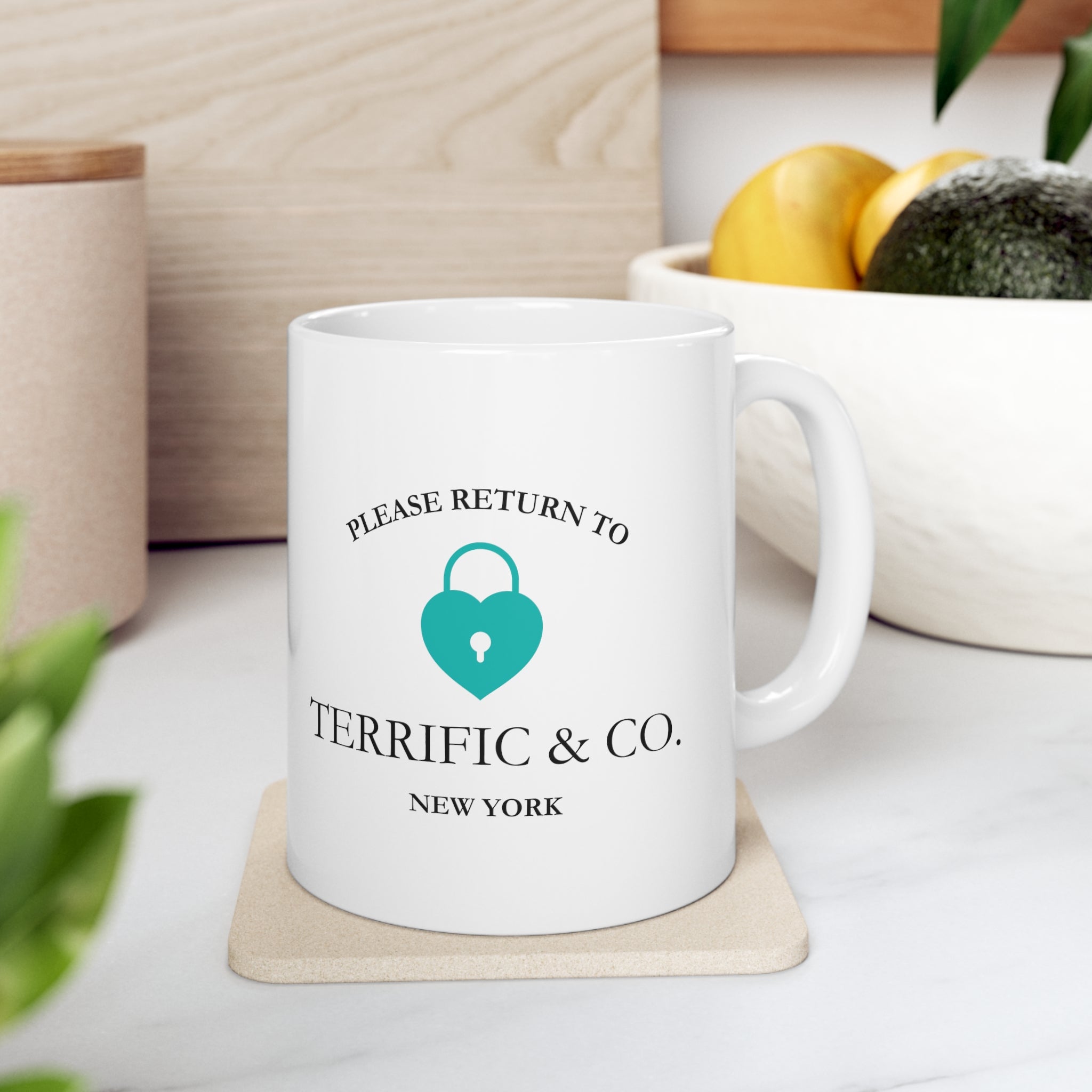 Terrific and Co. (Lock) White 11oz Coffee Mug, Coffee Mug for Her, Gift For Her Mug  The Middle Aged Groove