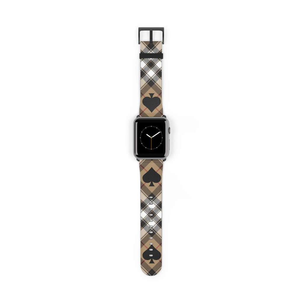  Abby Beige Ace of Spades Apple Watch Band Accessories42-45mmBlackMatte