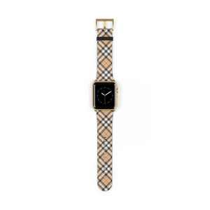  Copy of Casual Wear in Beige Plaid Watch Band for Apple Watch Accessories42-45mmGoldMatte