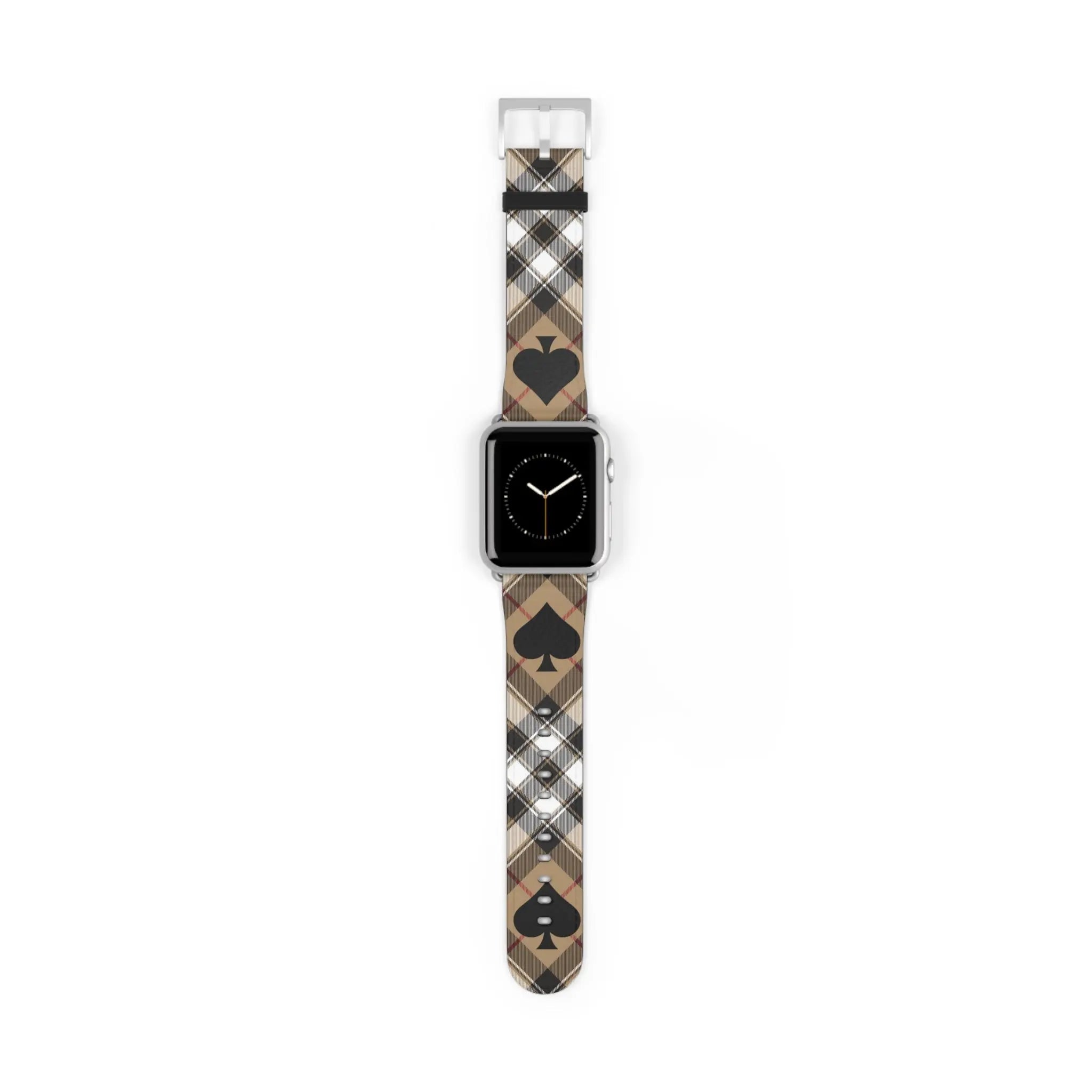  Abby Beige Ace of Spades Apple Watch Band Accessories42-45mmSilverMatte
