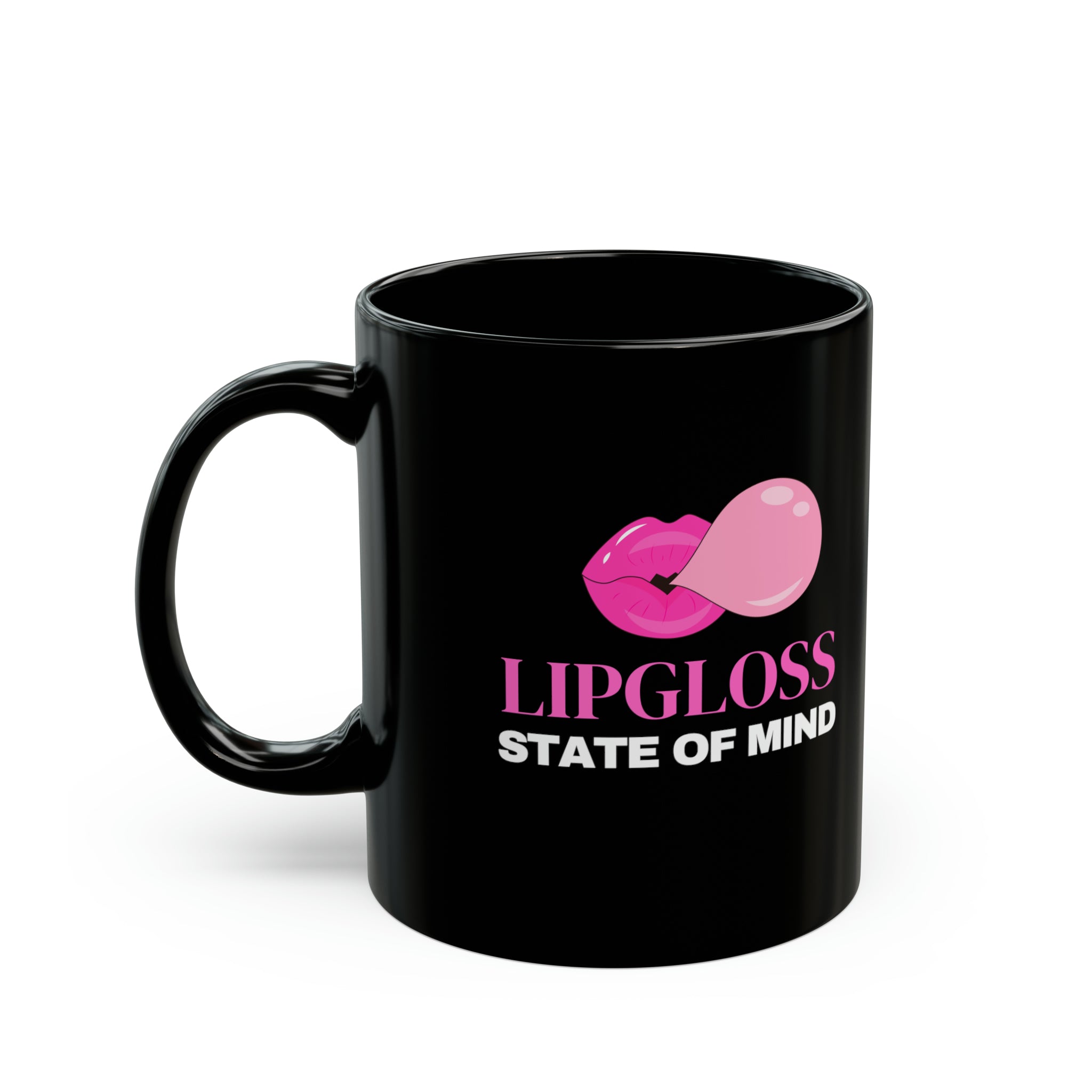 Lipgloss State of Mind (Pink Lips) 11oz Coffee Mug, Makeup Themed Coffee Mug, Beauty Business Mug, Boss Babe Cup Mug  The Middle Aged Groove