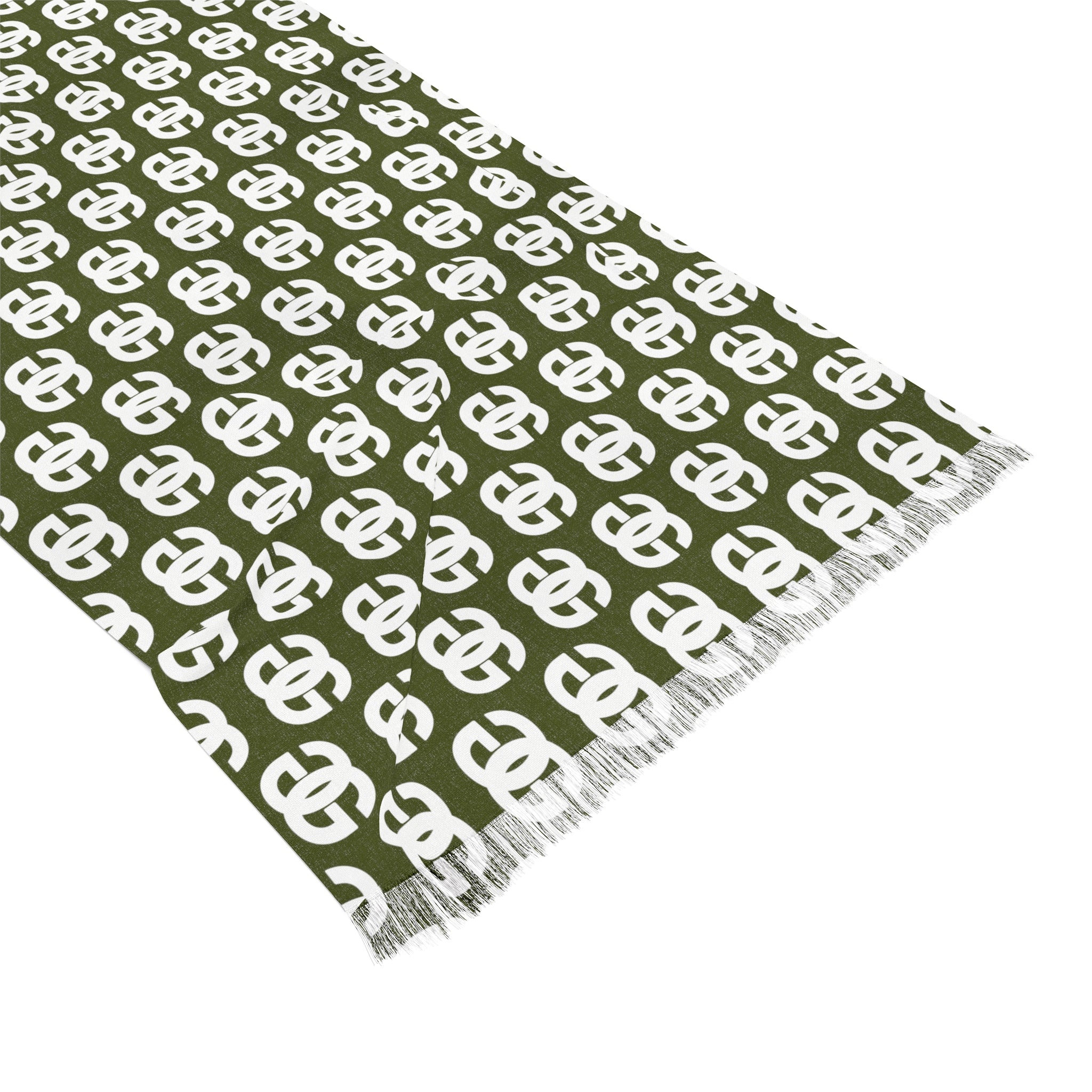 G is for Groove Logo (Army Green) Light Scarf Scarves  The Middle Aged Groove