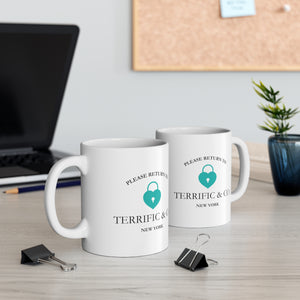 Terrific and Co. (Lock) White 11oz Coffee Mug, Coffee Mug for Her, Gift For Her Mug  The Middle Aged Groove