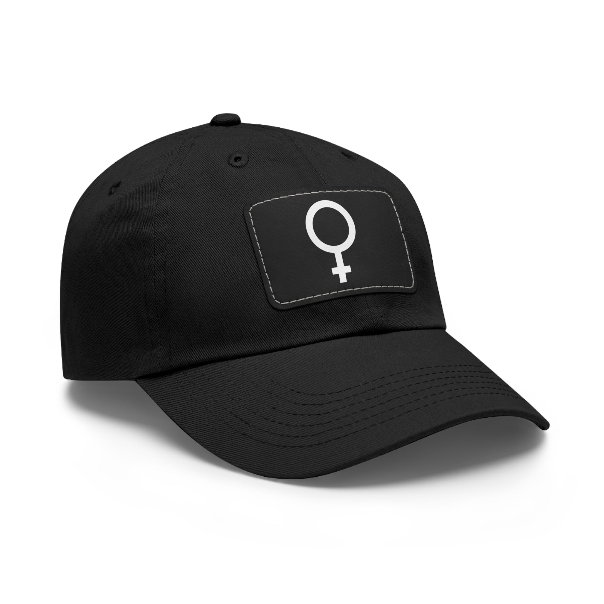 The Future is Female "Dad" Hat with Leather Patch (Rectangle), Hats  The Middle Aged Groove