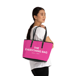 Casual Wear Accessories "Everything Bag" PU Leather Shoulder Bag in Barbie Pink, Tote Bag