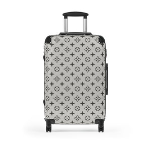 Abby Travel Collection Large Grey Icon Suitcase, Hard Shell Luggage, Rolling Suitcase for Travel, Carry On Bag Bags Medium-Black The Middle Aged Groove