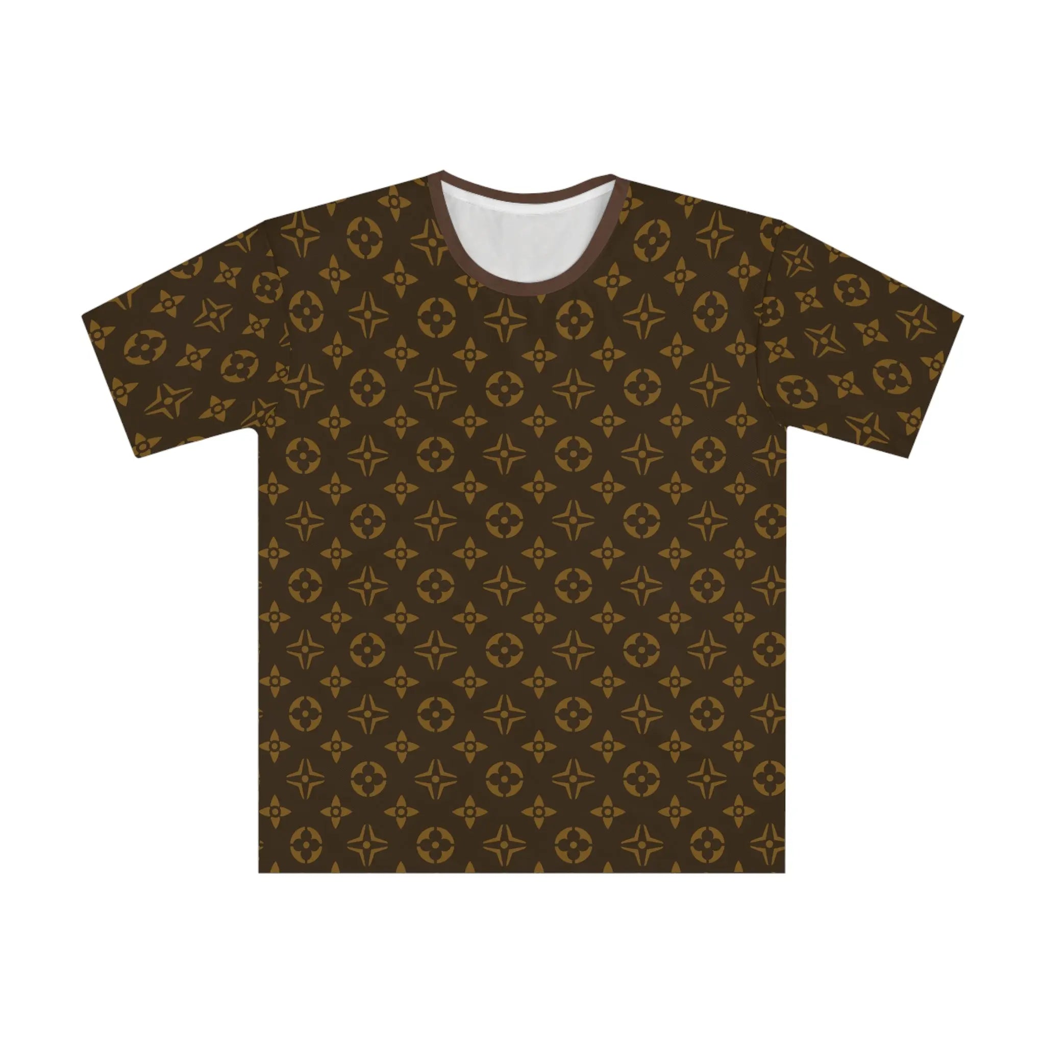  Beau Icons in Gold and Brown Beige Ace of Spades Men's Loose T-shirt All Over Prints5XL