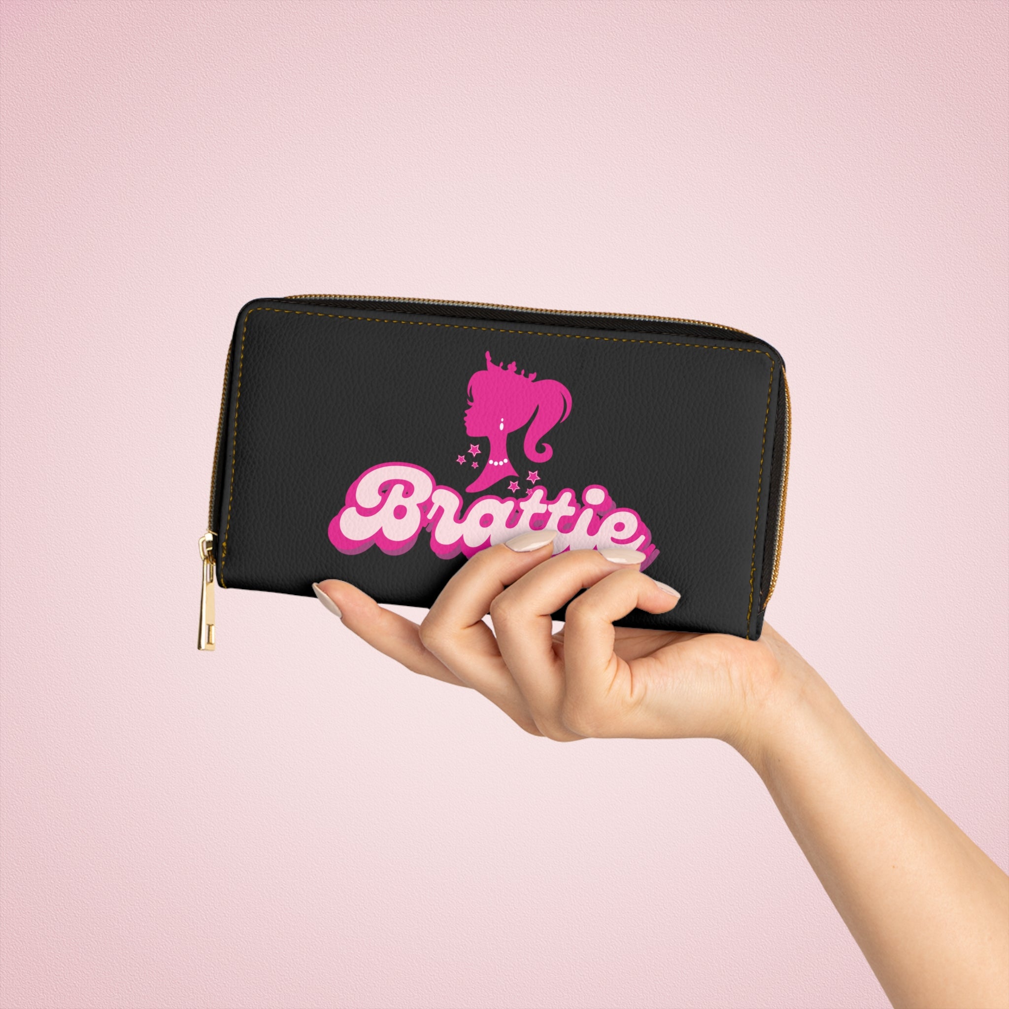 Barbie-Themed Brattie (Silhouette) Wallet, Zipper Pouch, Coin Purse, Zippered Wallet, Cute Purse